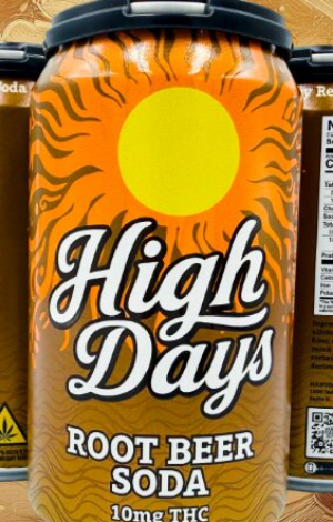 High Days Root Beer soda