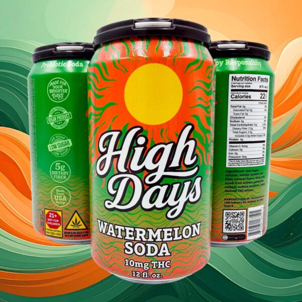 High Days Watermelon Soda 10MG THC